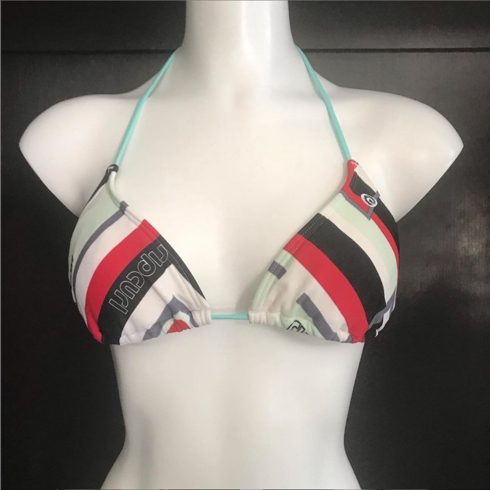 Rip Curl Geometric Printed Triangle Bikini Top - image 1